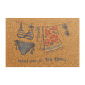 Beach Vibes Doormat – 'Meet Me at the Beach' Coir Welcome Mat