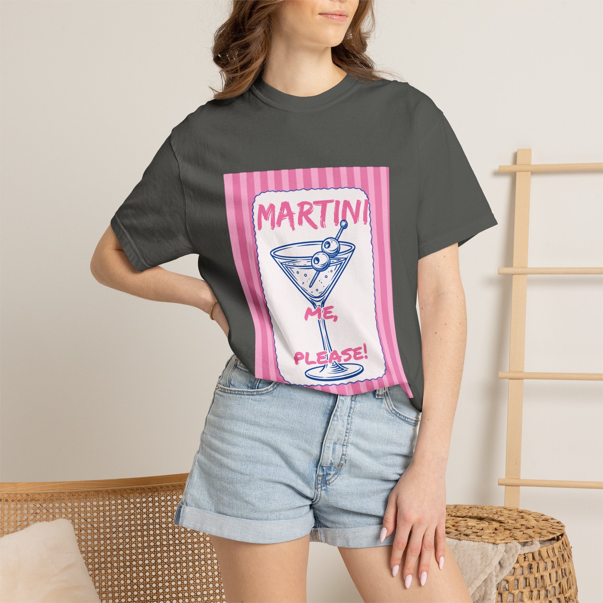 Martini Me Please Retro T-Shirt