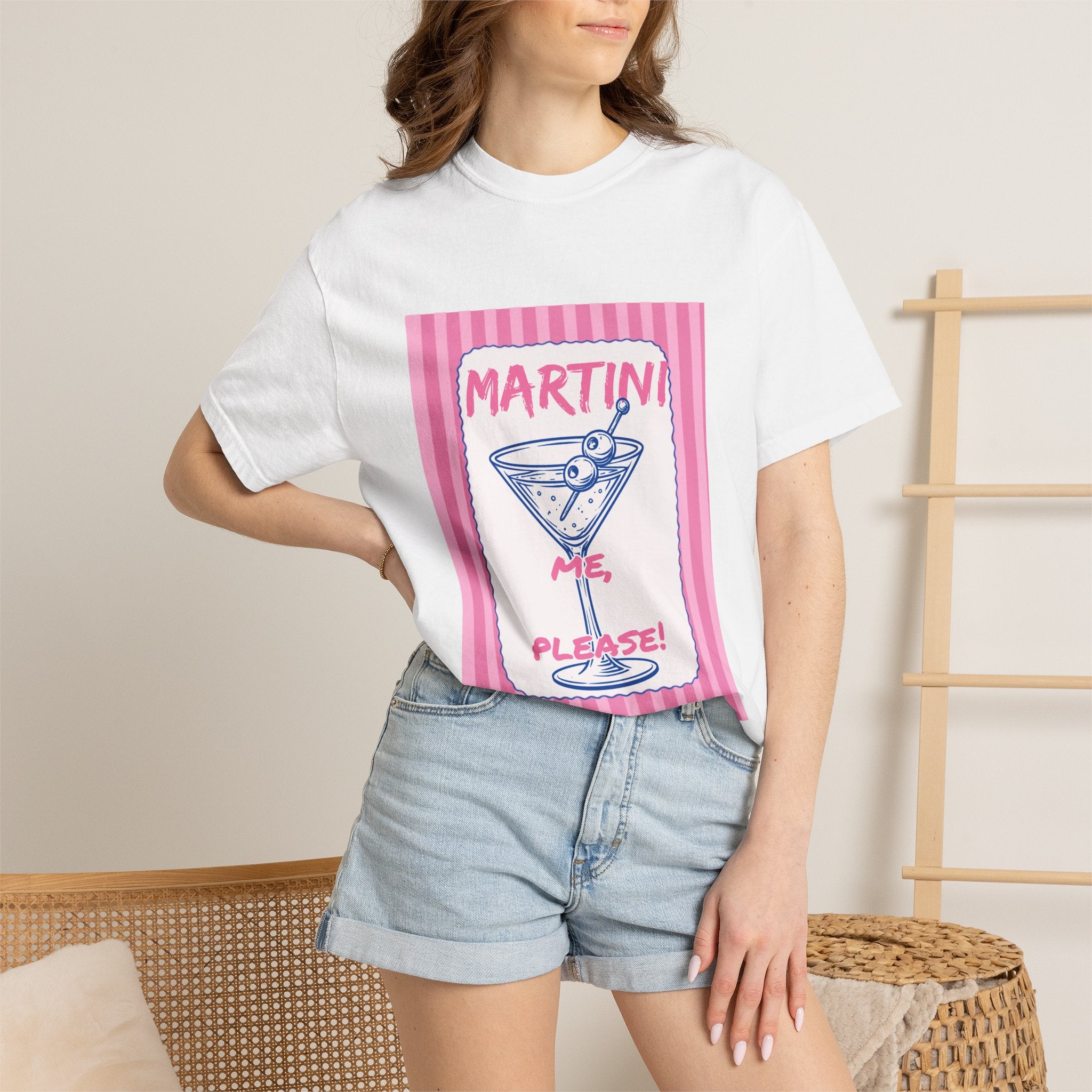 Martini Me Please Retro T-Shirt