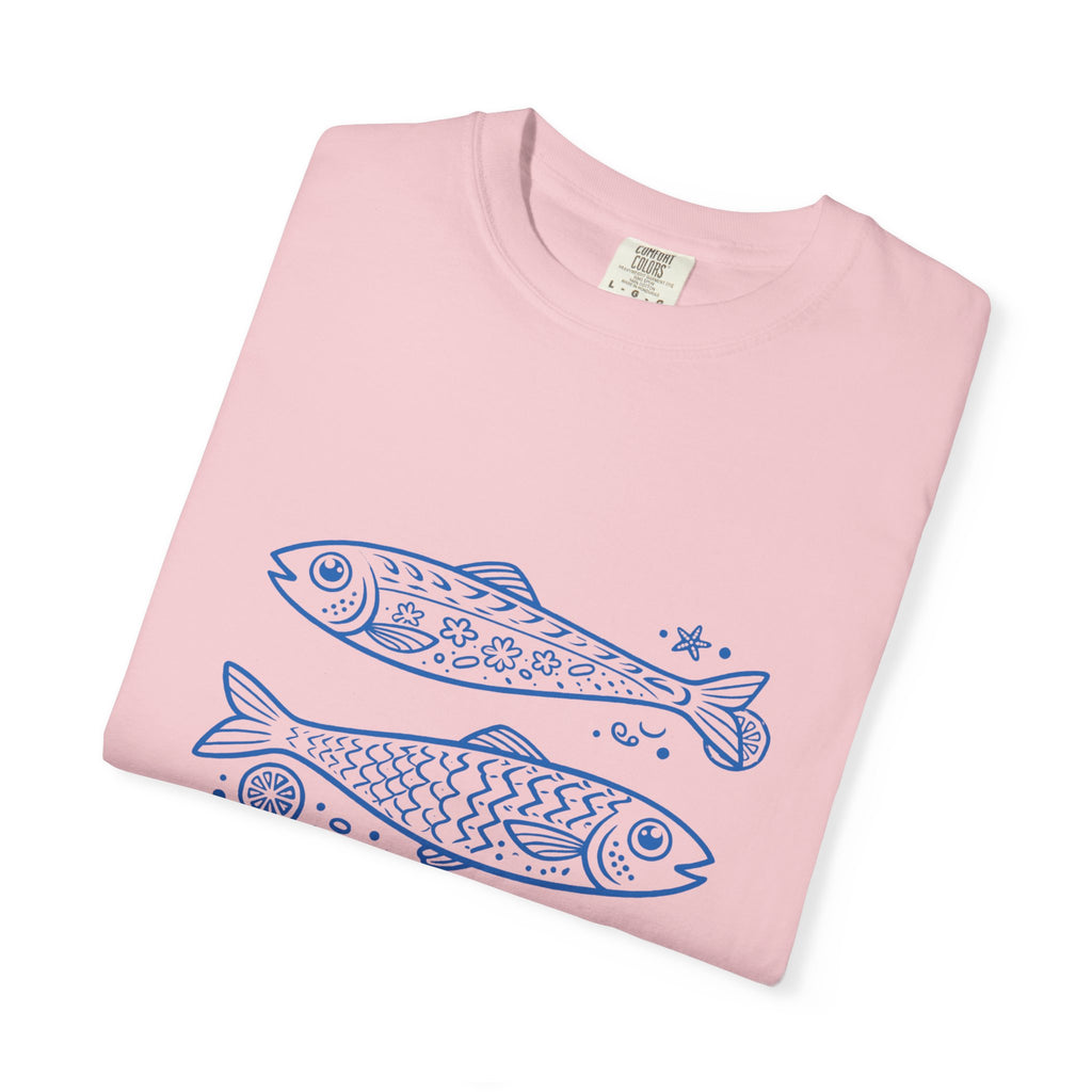 Sardinely Cute T‑Shirt — Cute Blue Sardine Illustration Tee